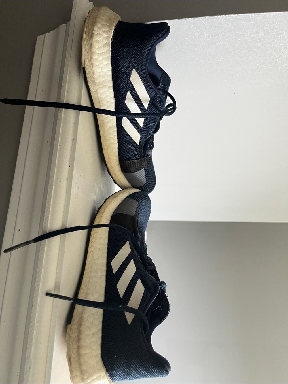 adidas Navy and White Women’s Athletic Sneakers